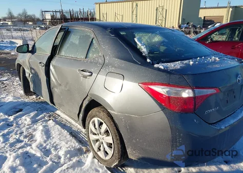 2015 Toyota Corolla Le из США, поврежденный, VIN 2T1BURHE0FC245588
